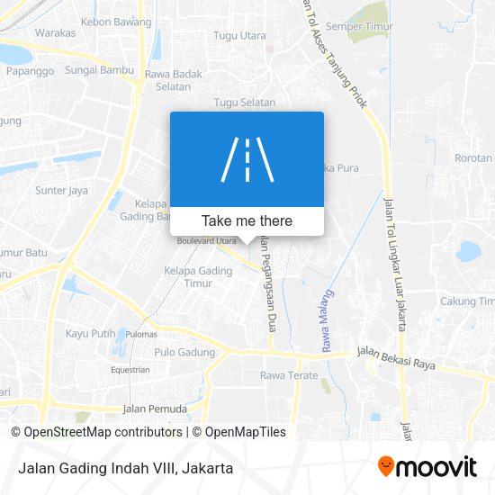 Jalan Gading Indah VIII map