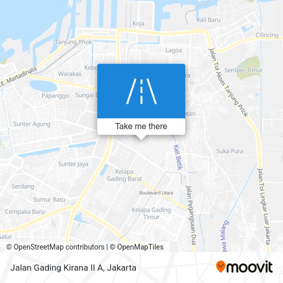 Jalan Gading Kirana II A map