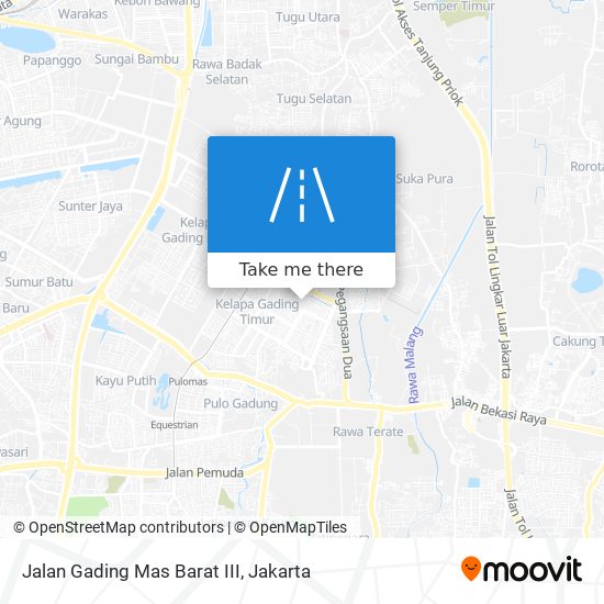 Jalan Gading Mas Barat III map