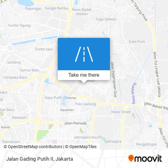 Jalan Gading Putih II map