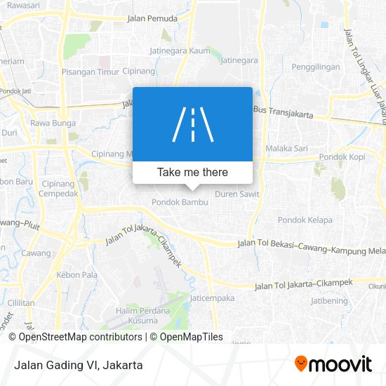 Jalan Gading VI map