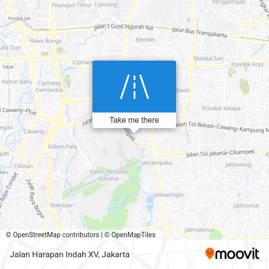 Jalan Harapan Indah XV map
