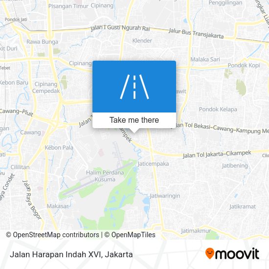 Jalan Harapan Indah XVI map