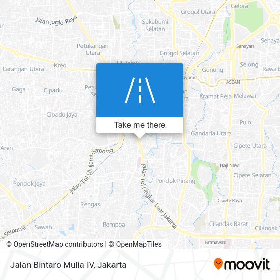 Jalan Bintaro Mulia IV map