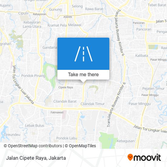 Jalan Cipete Raya map