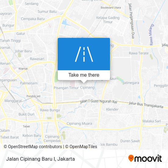 Jalan Cipinang Baru I map