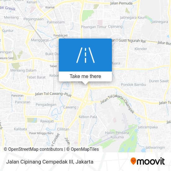 Jalan Cipinang Cempedak III map