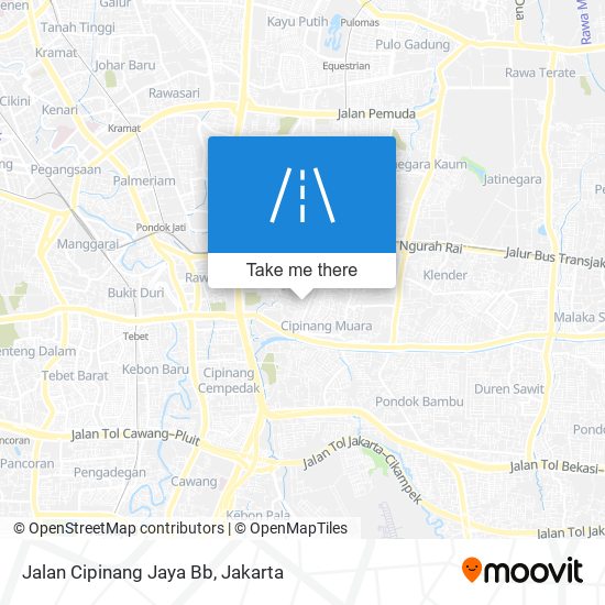 Jalan Cipinang Jaya Bb map