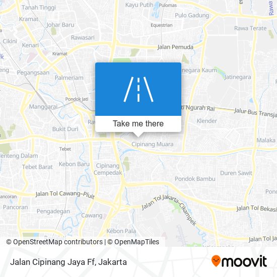 Jalan Cipinang Jaya Ff map