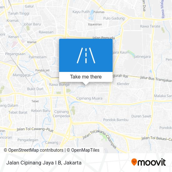 Jalan Cipinang Jaya I B map