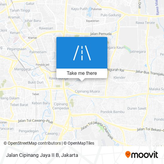 Jalan Cipinang Jaya II B map