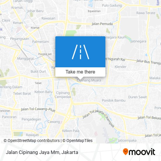 Jalan Cipinang Jaya Mm map