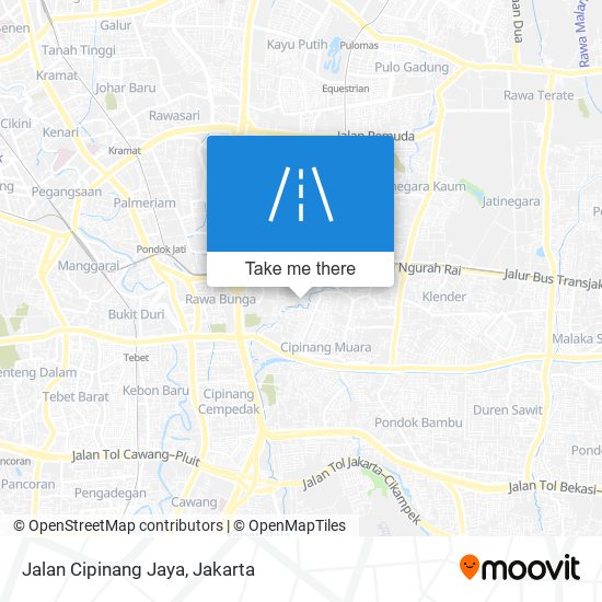 Jalan Cipinang Jaya map