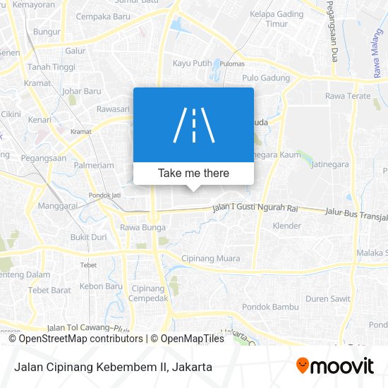 Jalan Cipinang Kebembem II map