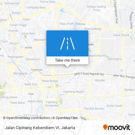 Jalan Cipinang Kebembem VI map