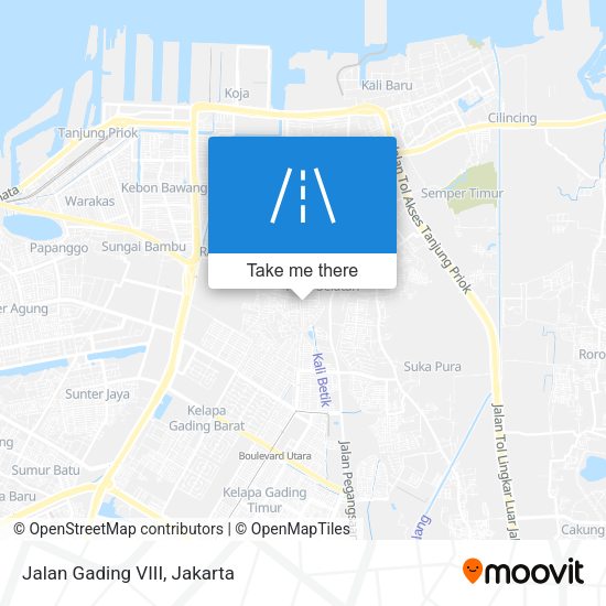 Jalan Gading VIII map