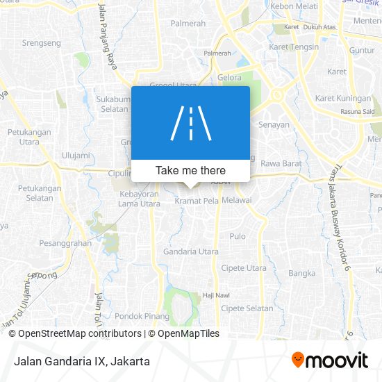 Jalan Gandaria IX map