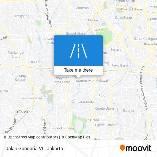 Jalan Gandaria VII map