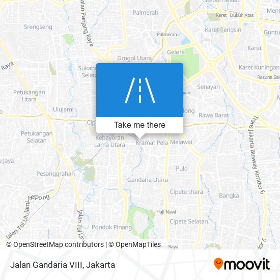 Jalan Gandaria VIII map