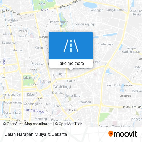 Jalan Harapan Mulya X map