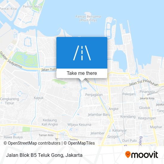 Jalan Blok B5 Teluk Gong map