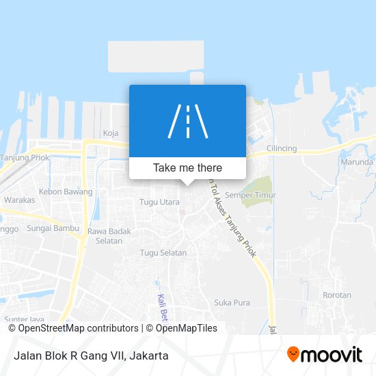 Jalan Blok R Gang VII map