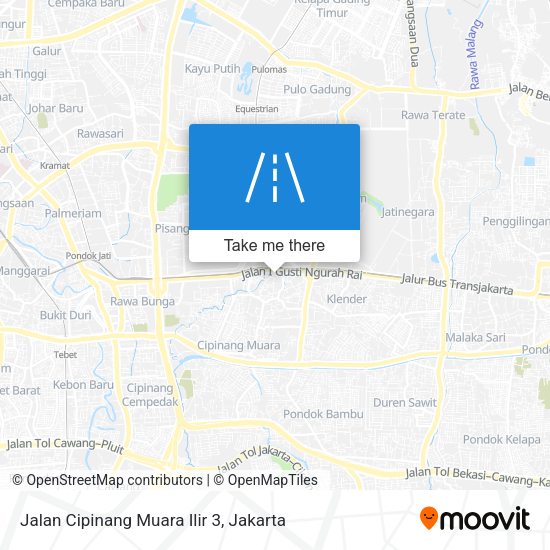 Jalan Cipinang Muara Ilir 3 map