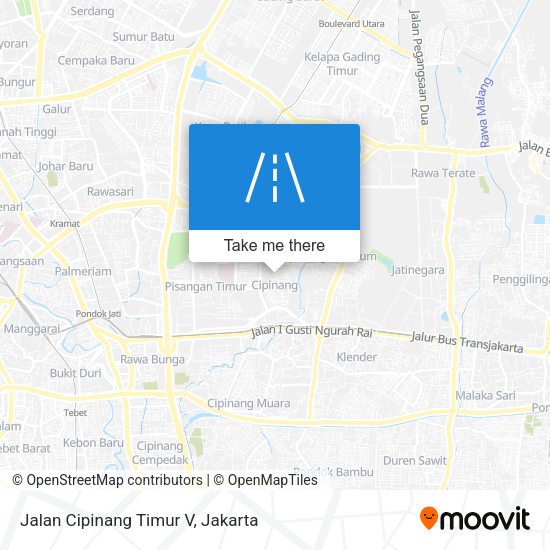 Jalan Cipinang Timur V map