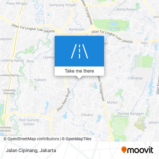 Jalan Cipinang map