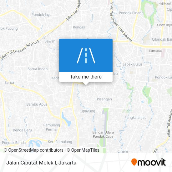 Jalan Ciputat Molek I map