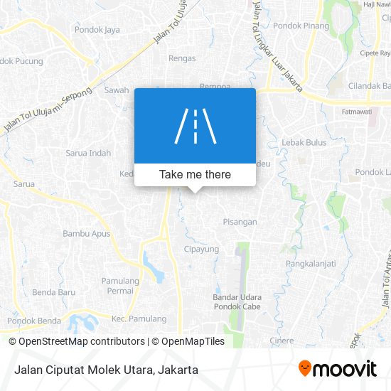 Jalan Ciputat Molek Utara map