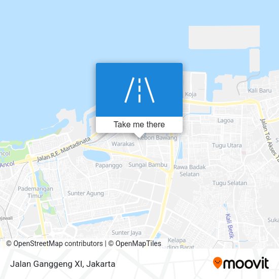 Jalan Ganggeng XI map