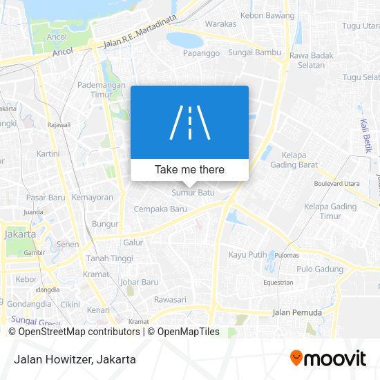 Jalan Howitzer map