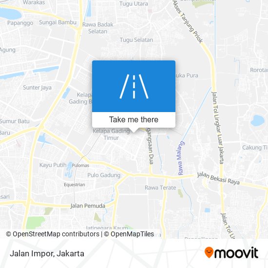 Jalan Impor map