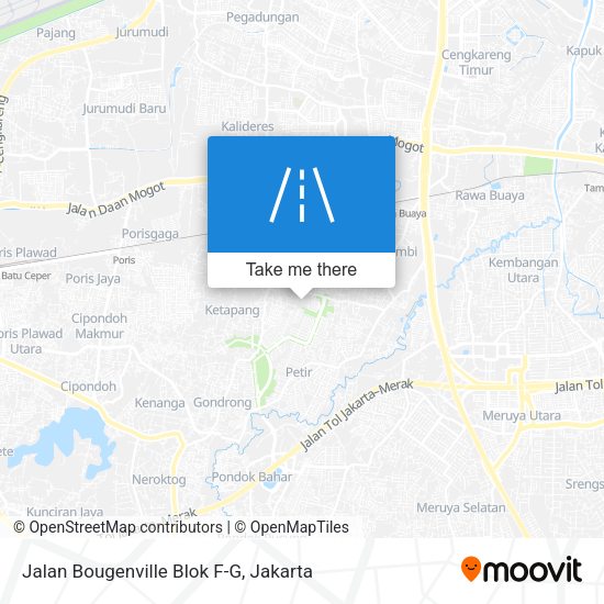 Jalan Bougenville Blok F-G map