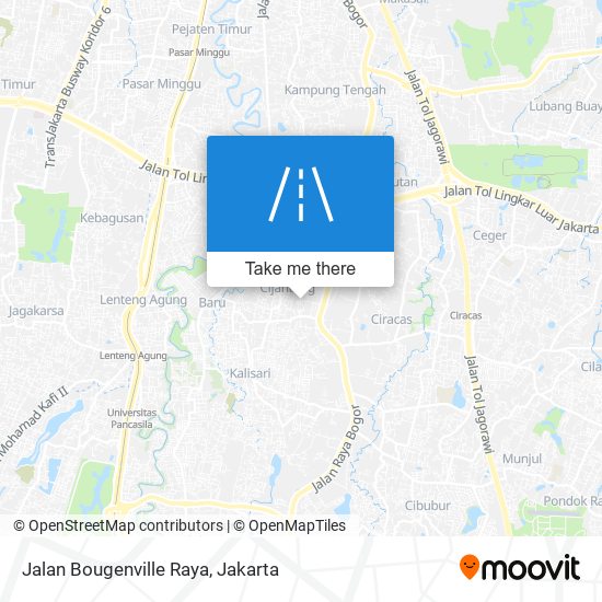 Jalan Bougenville Raya map