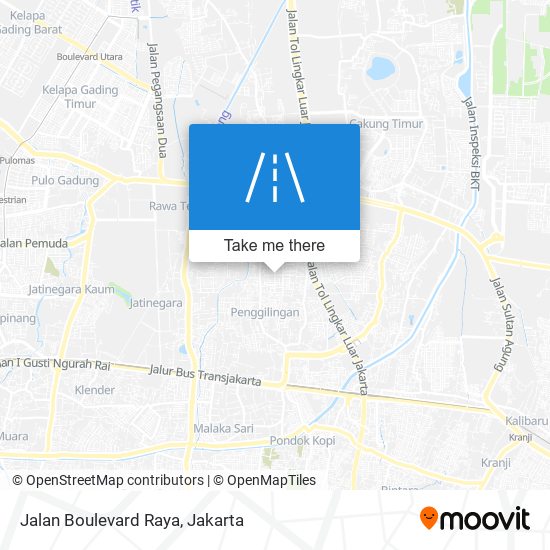 Jalan Boulevard Raya map