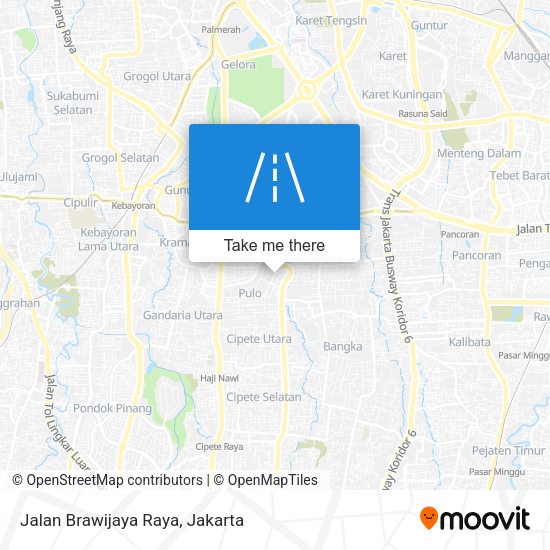 Jalan Brawijaya Raya map