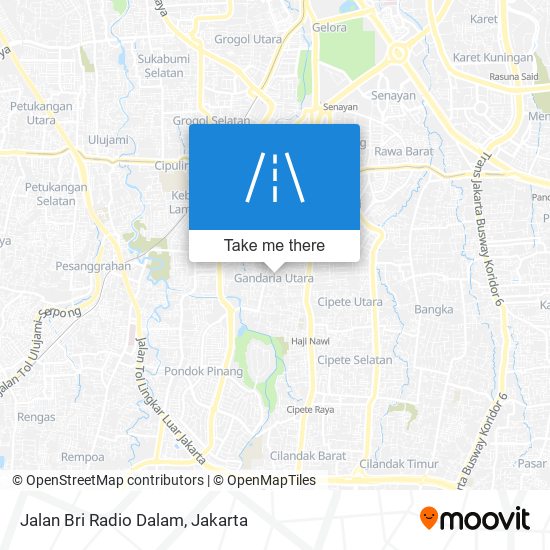 Jalan Bri Radio Dalam map