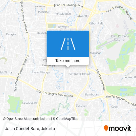 Jalan Condet Baru map