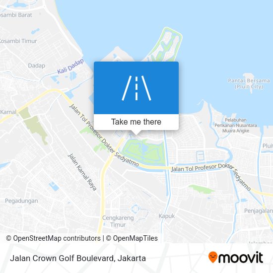 Jalan Crown Golf Boulevard map