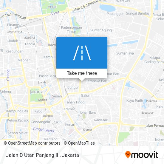 Jalan D Utan Panjang III map