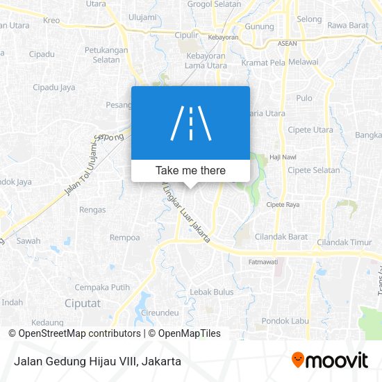 Jalan Gedung Hijau VIII map