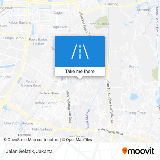 Jalan Gelatik map