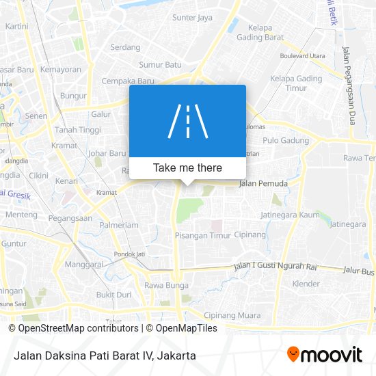Jalan Daksina Pati Barat IV map