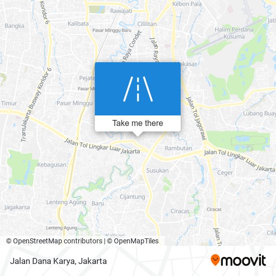 Jalan Dana Karya map