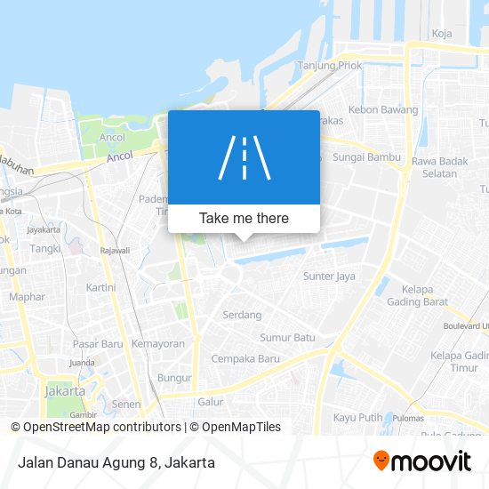 Jalan Danau Agung 8 map