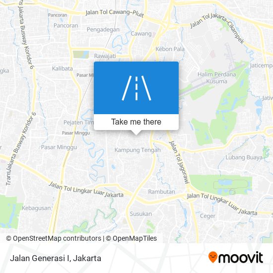 Jalan Generasi I map