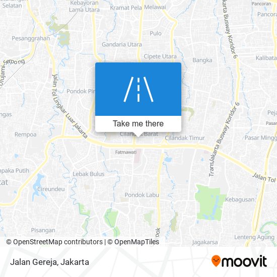 Jalan Gereja map