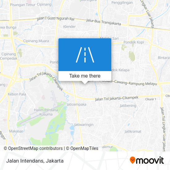 Jalan Intendans map